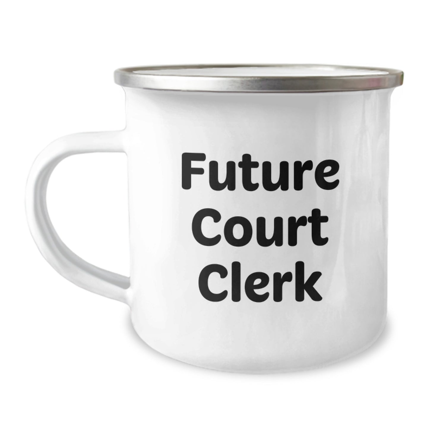 Funny Gifts from Friends for Court Clerk - Future Court Clerk Camping Mug, Birthday Unique Gifts for Men, Women, Coworkers, Family - Image 1
