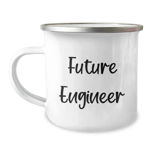 Funny Engineer Gifts for Men - Engineer Camping Mug, Future Engineer Quote, Birthday Unique Gifts from Friends - Image 1