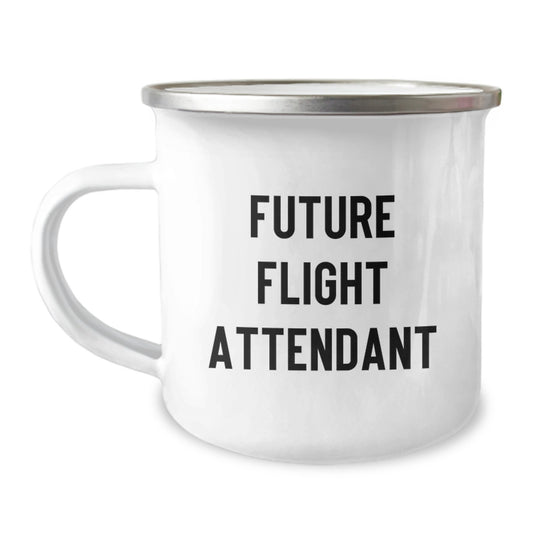 Funny Flight Attendant Gifts from Friends to Future Flight Attendants, Birthday Unique Gifts for Flight Attendant, Insulated Stainless Steel Camping Mug - Image 1