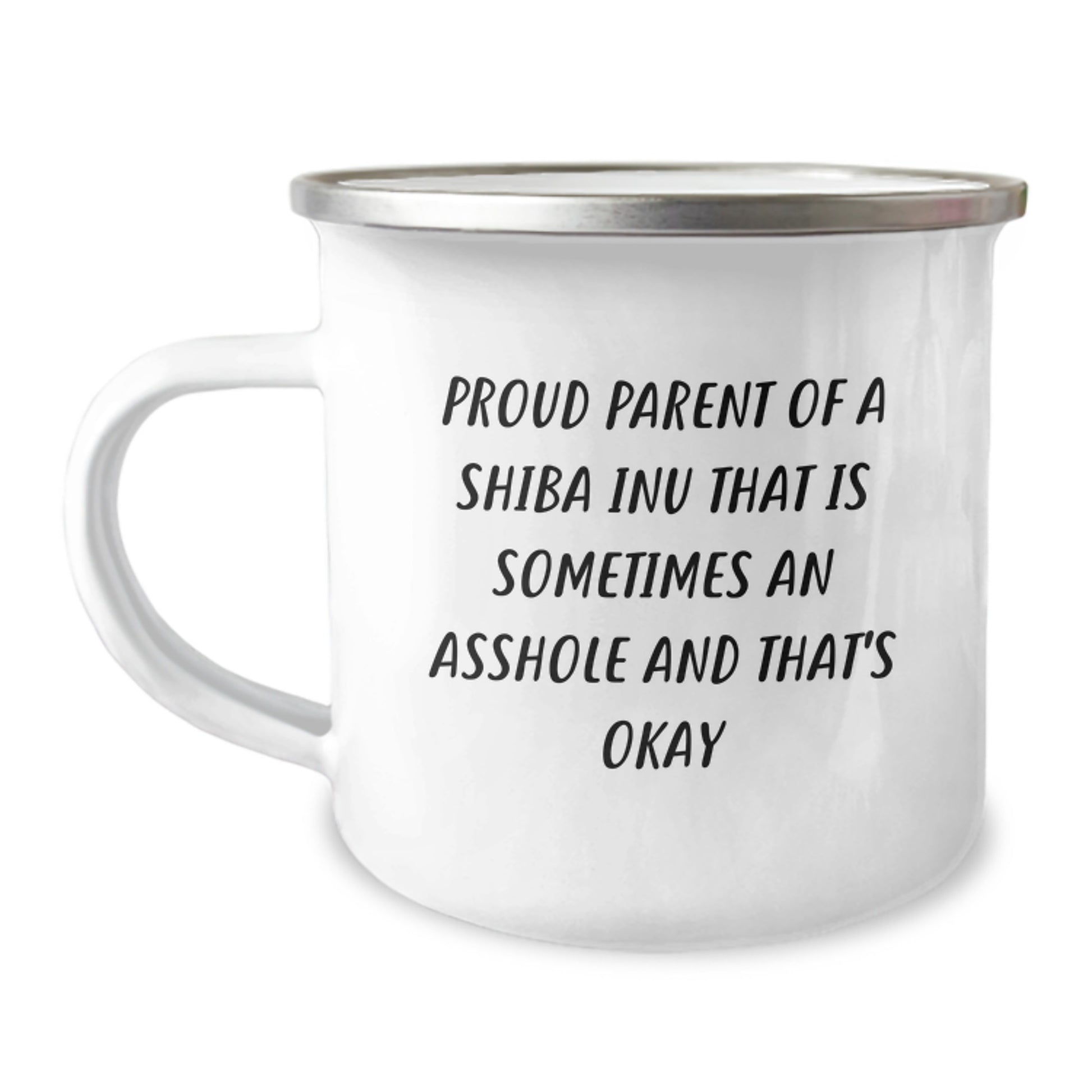 Funny Shiba Inu Dog Gifts from Men to Dad on Father's Day Unique Camping Mug - Image 1