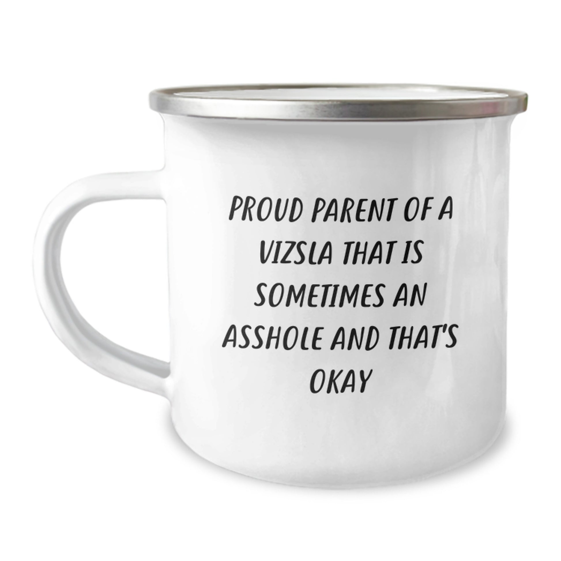 Funny Vizsla Dog Gifts for Dad, Camping Mugs for Father's Day - Proud Parent Quote - Image 1