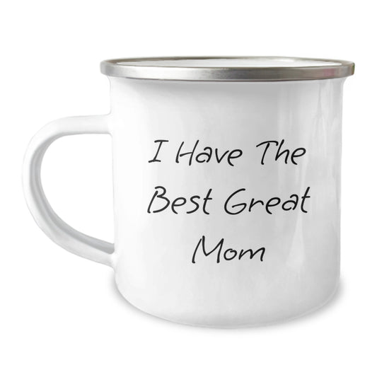 Funny Mom Quotes Camping Mug, Great Mom Gift from Men, Unique Gifts for Mom, Dad's Favorite Mom Camping Mug - Image 1