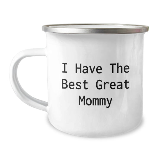 Funny Mommy Camping Mug, Great Mommy Quote Gifts for Mommy from Family, Dad's Unique Father's Day Unique Gifts - Image 1