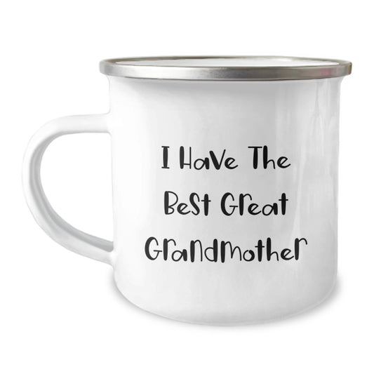 Funny Grandmother Gifts for Valentine's, Gifts from Family - Great Grandmother Camping Mug, 'I Have The Best' - Image 1