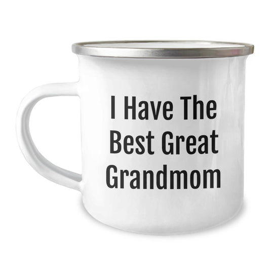 Funny Grandmom Gifts from Dad - I Have The Best Great Grandmom Camping Mug for Grandmom on Father's Day Unique Gifts - Image 1