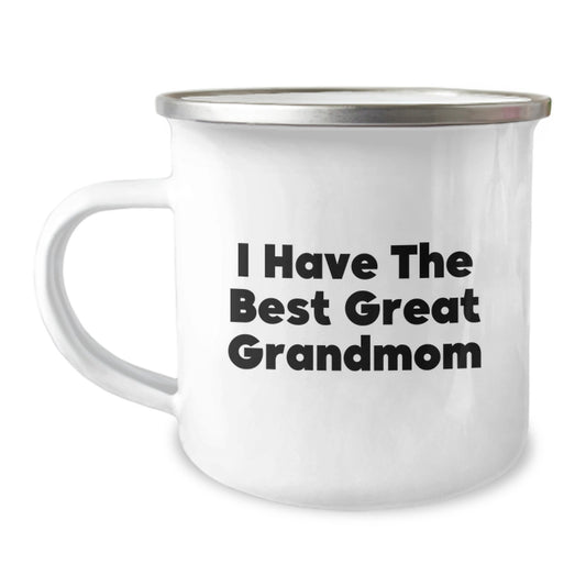 Funny Grandmom Gifts for Dad on Father's Day - Camping Mug, I Have The Best Great Grandmom, Gifts from Family - Image 1