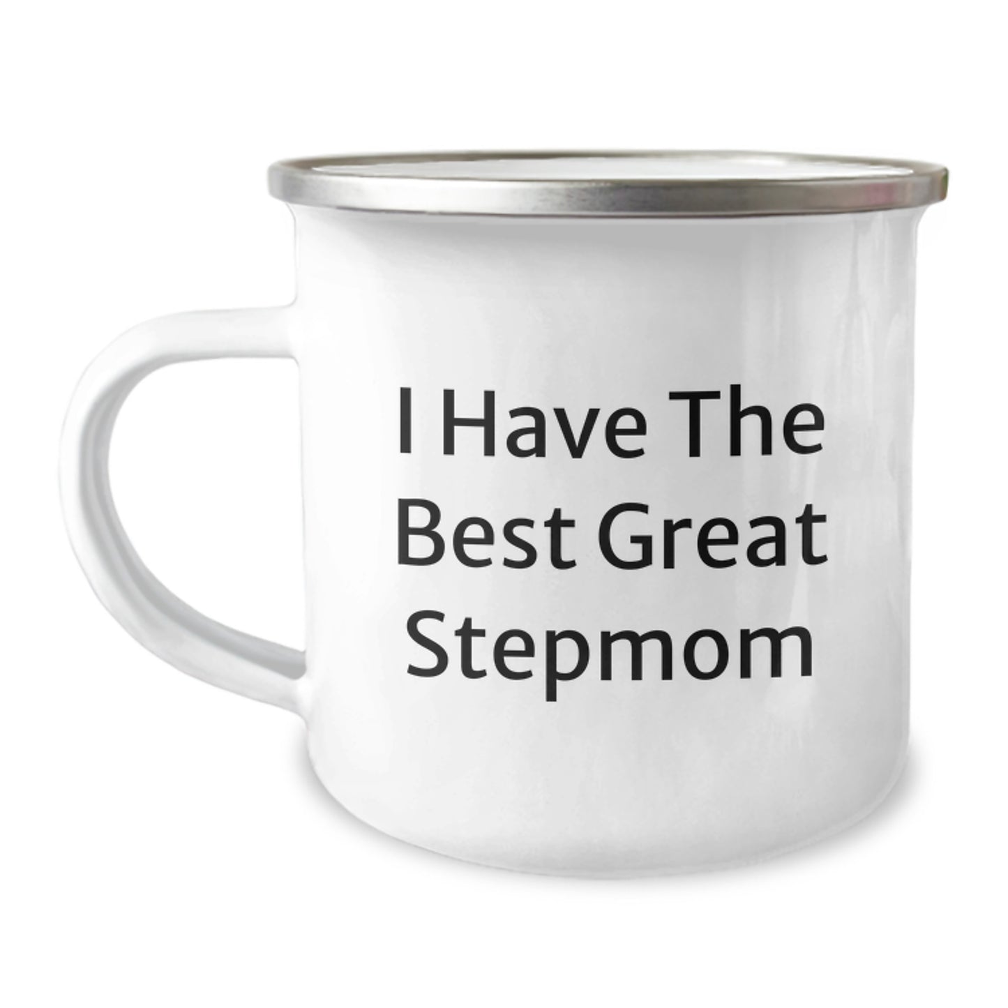 Funny Stepmom Camping Mug Gifts from Men to Great Stepmoms on Mother's Day - I Have The Best Stepmom - Image 1