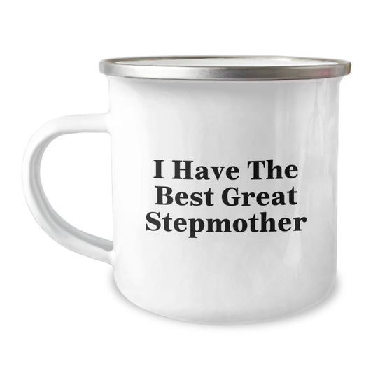 Funny Stepmother Gifts, Best Camping Mug for Mother's Day, 'I Have The Best Great Stepmother' Quote, Gifts from Family to Stepmother - Image 1