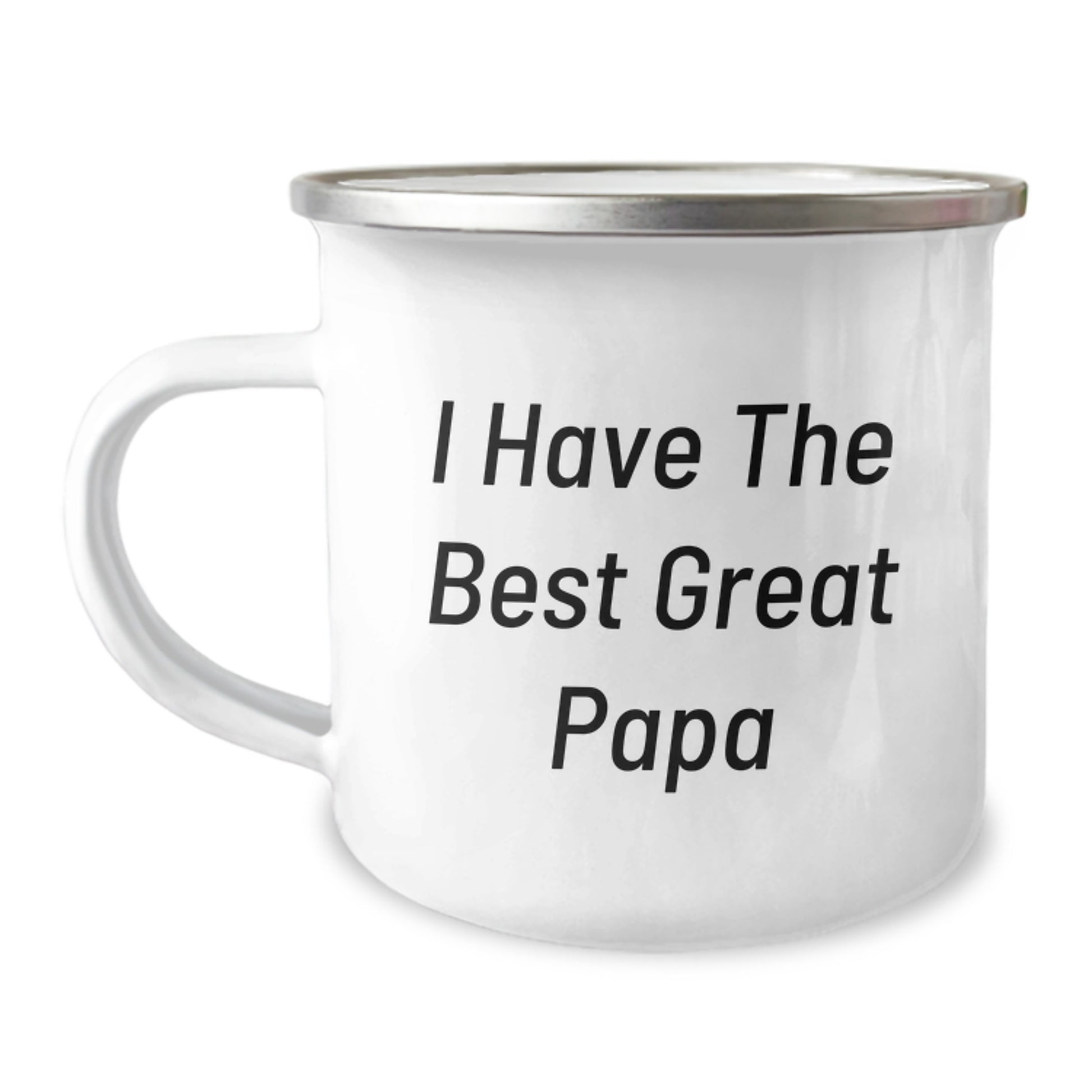 Funny Papa Gifts from Men, Unique Birthday Camping Mug for Papa, Best Great Papa Quote - Image 1