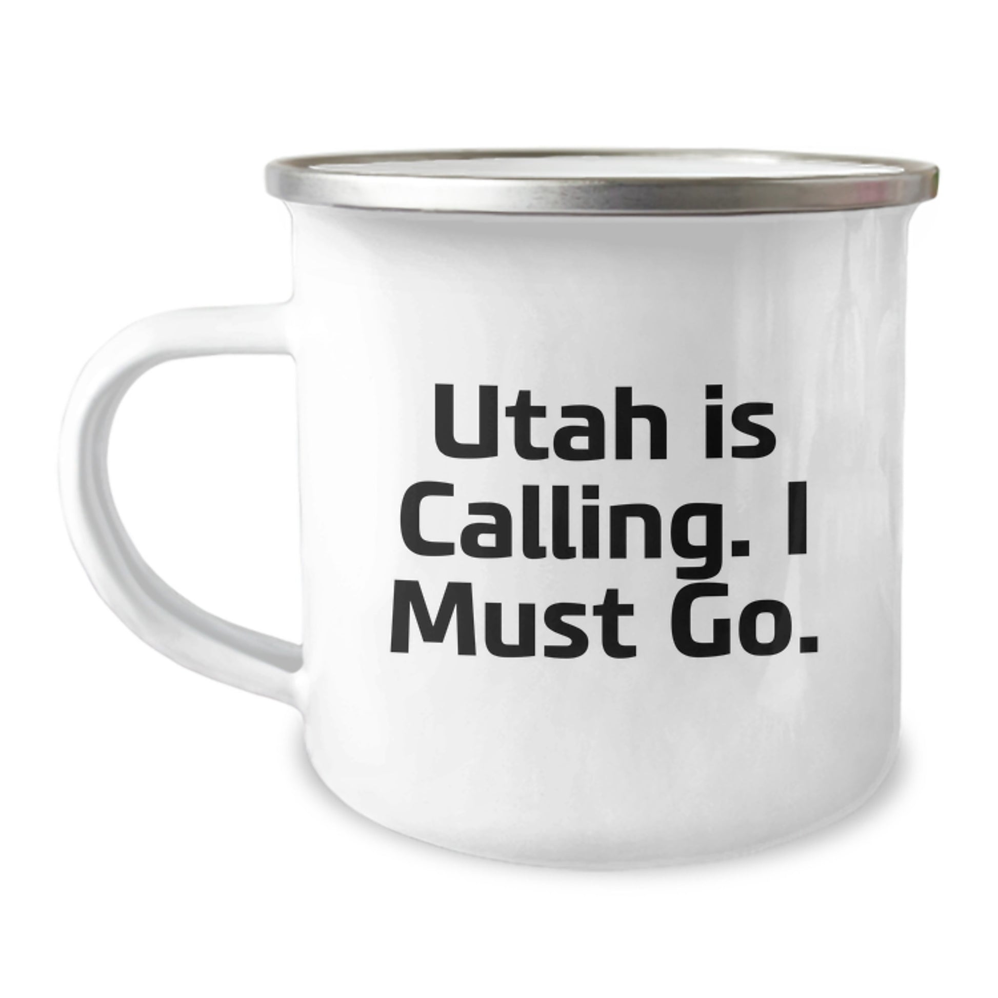 Utah Camping Mug - Funny Gift for Utah Lovers, 'Utah Is Calling. I Must Go.' Quote, Perfect Camping Mug for Men, Women, and Friends - Image 1