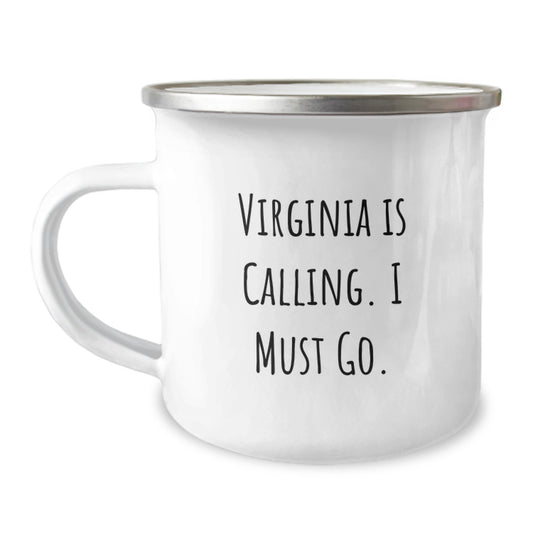 Virginia Calling Funny Gifts for Camping Lovers - Unique Christmas Memorable Present for Friends, Family, or Men from Virginia - Image 1