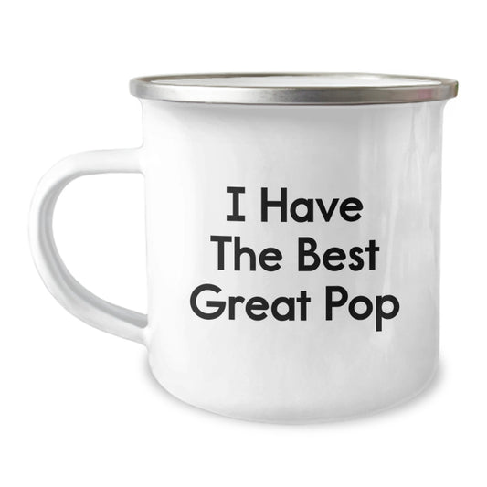 Funny Pop Gifts from Men for Women - Mother's Day Unique Camping Mug with I Have The Best Great Pop - Image 1