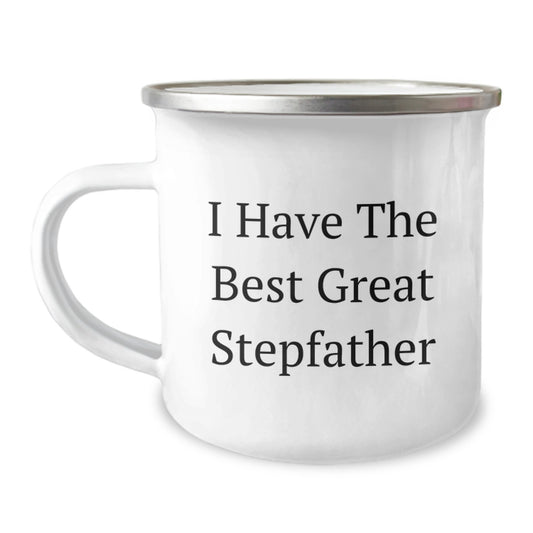 Funny Gifts from Men to Stepfather - Great Camping Mug for Dad on Mother's Day - I Have The Best - Image 1
