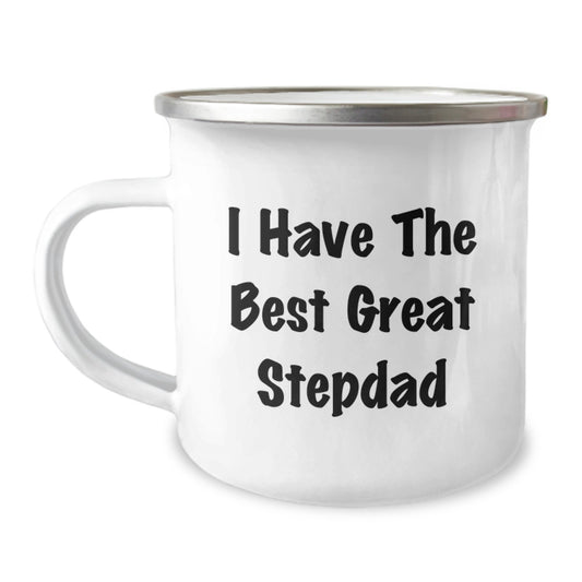 Funny 'I Have The Best Great Stepdad' Camping Mug Gifts from Men to Stepdad for Mother's Day - Image 1