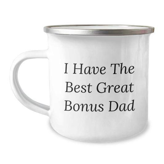 Funny Bonus Dad Camping Mug Gifts for Men - I Have The Best Great Bonus Dad Birthday Unique - Image 1