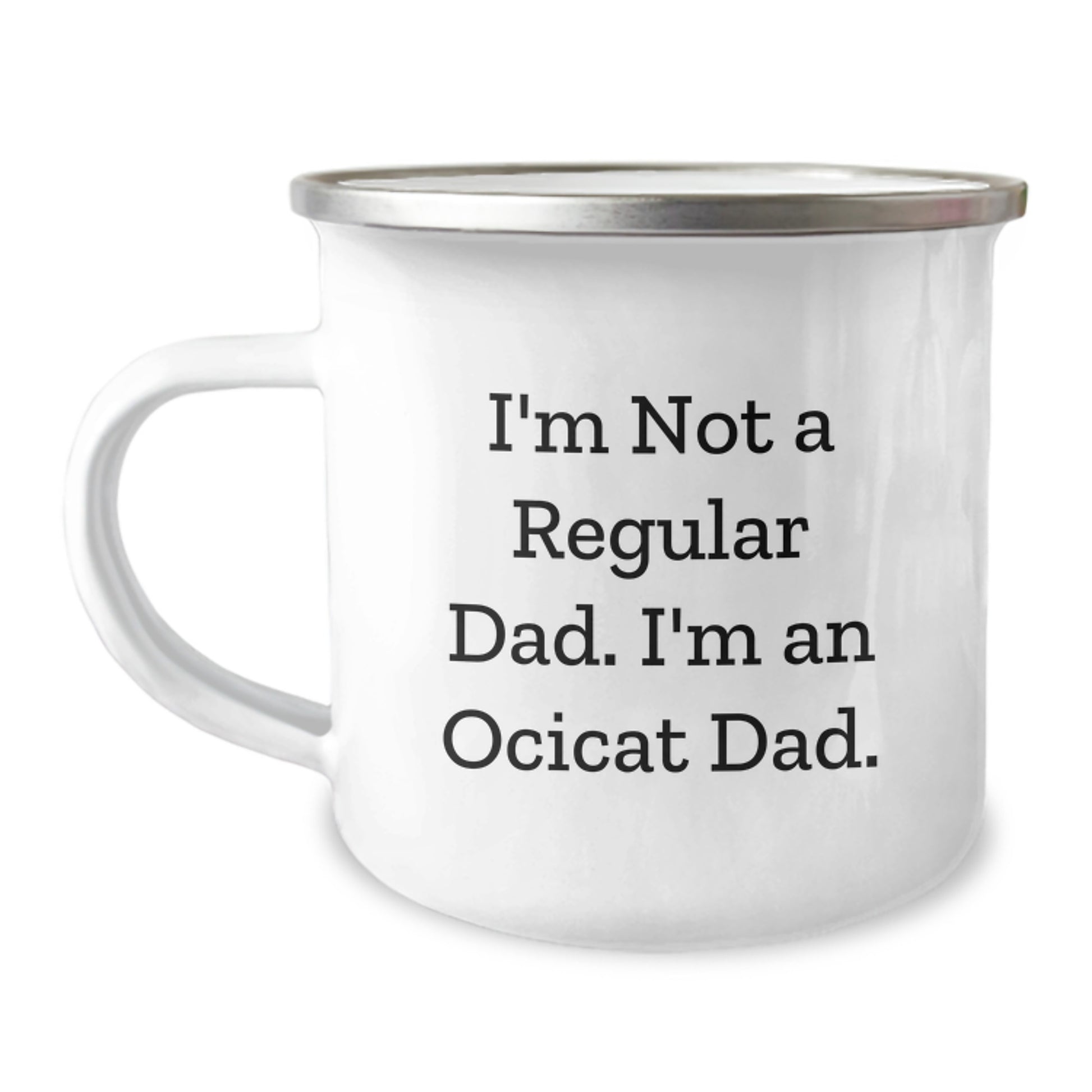 Funny Ocicat Gifts for Men Dad from Family this Christmas Unique Camping Mug - Image 1