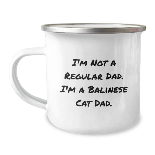 Funny Balinese Cat Gifts for Men Gifts from Dad - 'I'm Not A Regular Dad. I'm A Balinese Cat Dad.' Christmas Unique Gifts for Cat Lover - Image 1