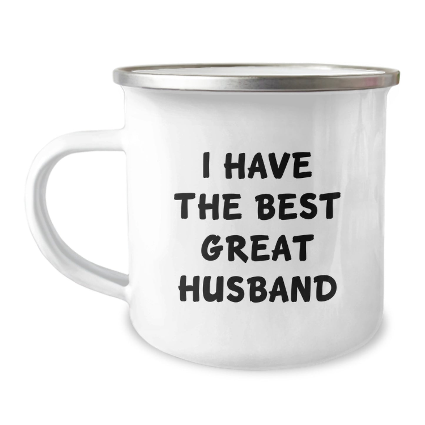 Funny Husband Gifts from Men - I Have The Best Great Husband Stainless Steel Camping Mug for Camping and Outdoor Adventures, Unique Mother's Day Unique Gifts for Husband, Men's Camping Mug - Image 1