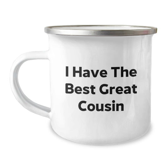 Funny Cousin Camping Mug, Great Cousin Gift, Cousin Love, Camping Adventures, Christmas Unique Gifts for Cousin from Family - Image 1