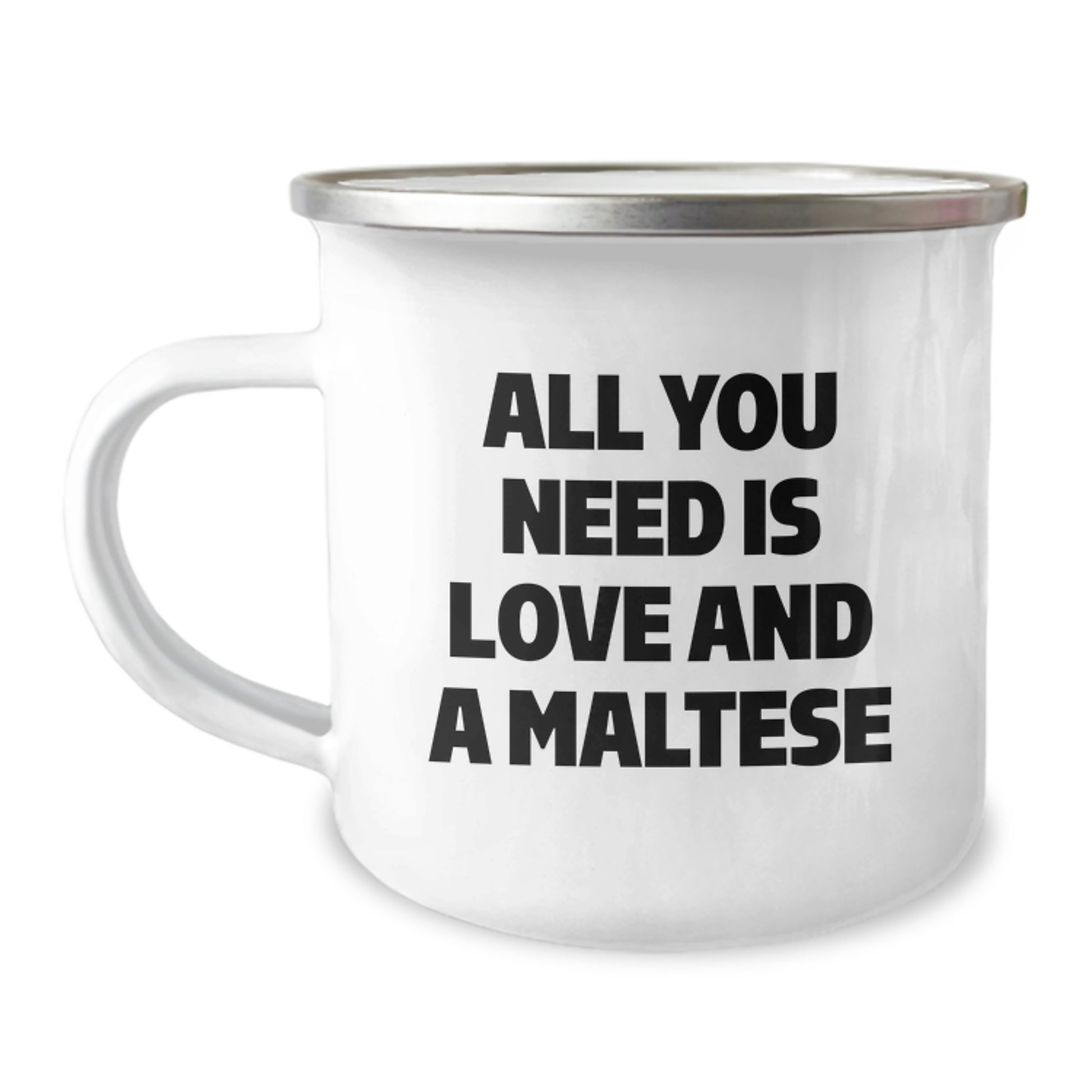 Cute Maltese Dog Camping Mug Gifts from Friends for Birthday Unique Presents - Image 1