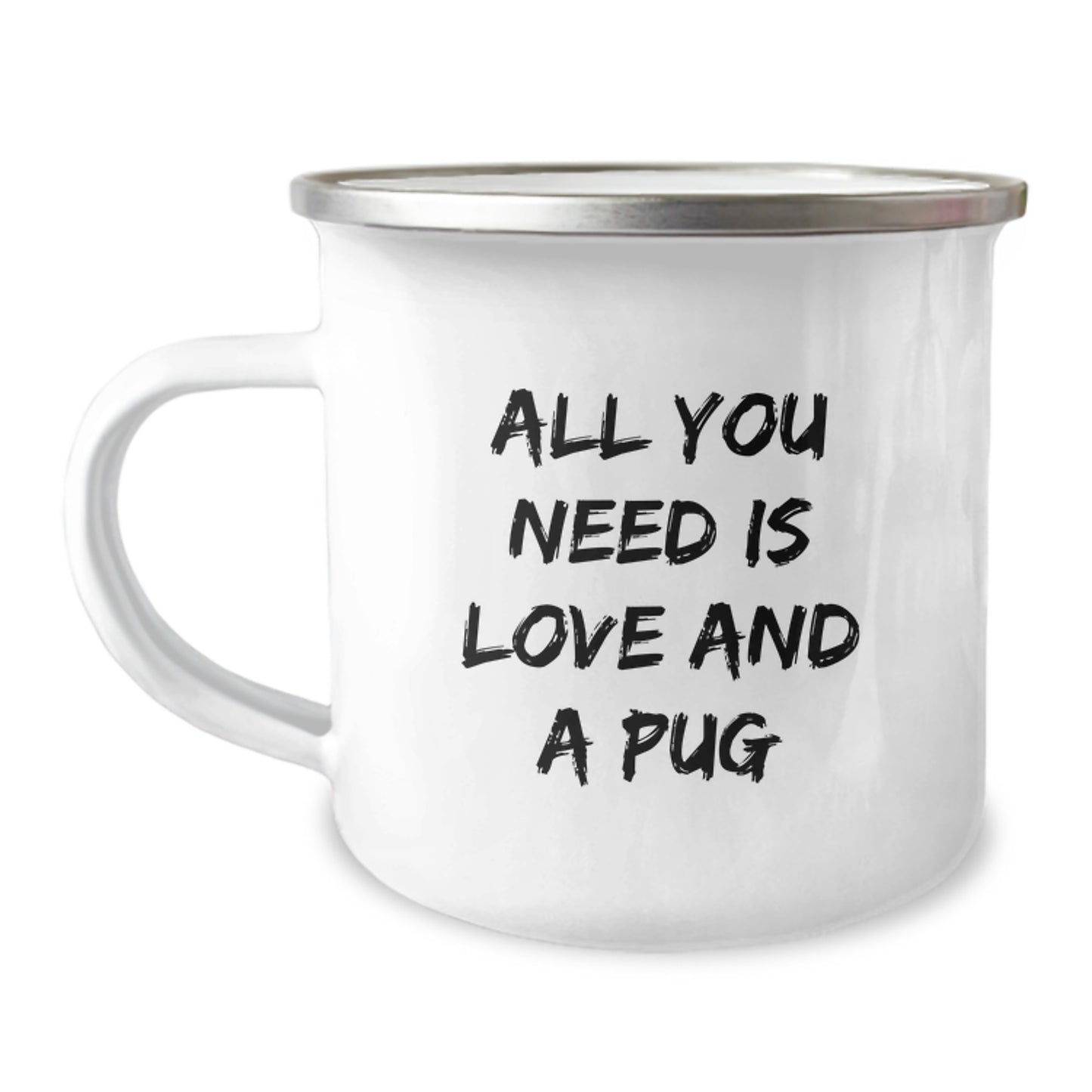 Funny Pug Dog Camping Mug Gifts for Pug Dog Lovers from Friends on Christmas - Image 1