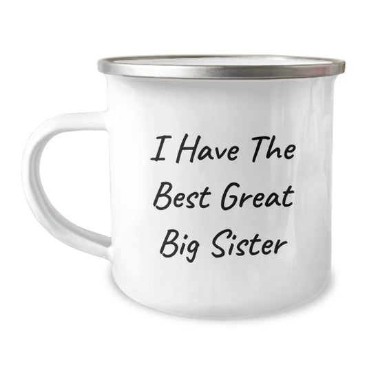 Funny Big Sister Camping Mug Gifts for Her Birthday Unique from Family - Image 1