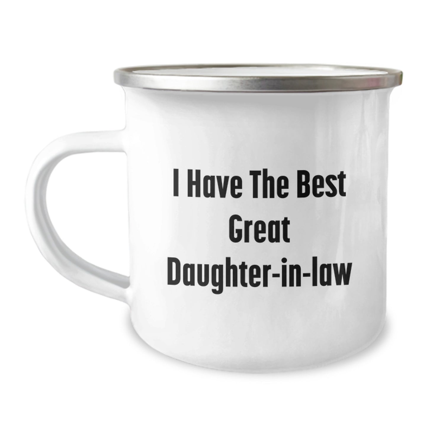 Funny Daughter-in-law Gifts for Her, Camping Mug 'I Have The Best Great Daughter-in-law', Gifts from Men for Daughter-in-law, Unique Christmas Memorable Presents - Image 1