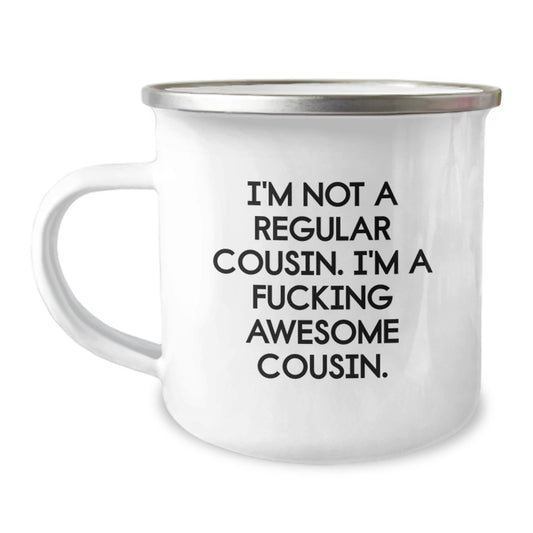 Funny Cousin Gifts for Christmas Funny Awesome Cousin Camping Mug Gifts from Men to Women Cousin - Image 1