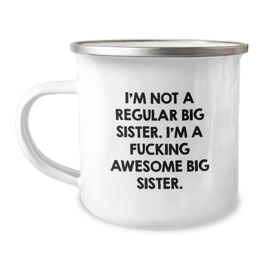 Funny Big Sister Camping Mug Gifts for Big Sister from Family, Big Sister Unique Christmas Unique Gifts - Image 1