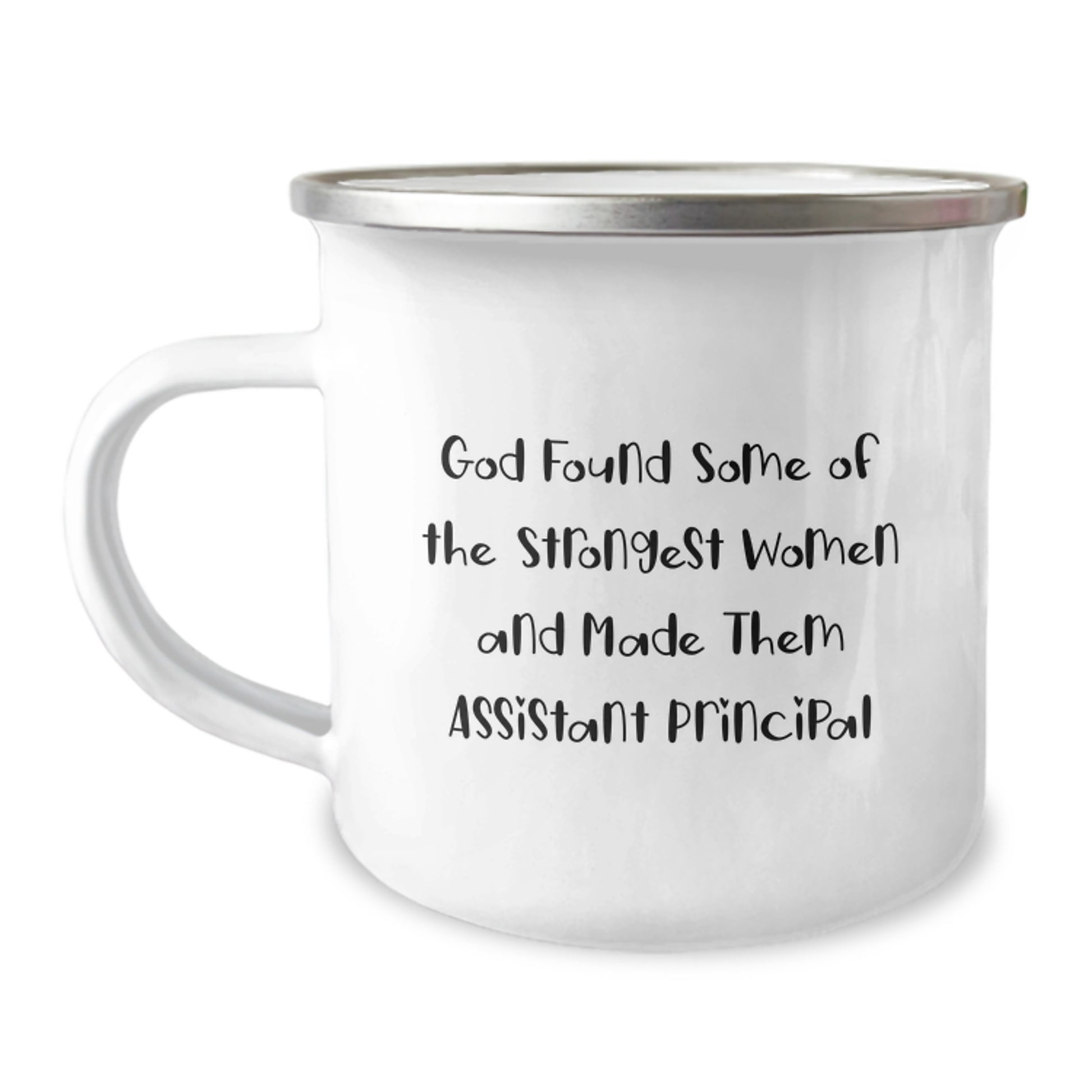 Funny Assistant Principal Gifts from Friends - God Found Strong Women Mugs for Coworkers, Boss, or Family - Christmas Unique Gifts - Image 1