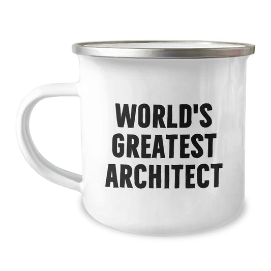 Funny World's Greatest Architect Gifts for Mom - Inspirational Camping Mug from Mom - Image 1