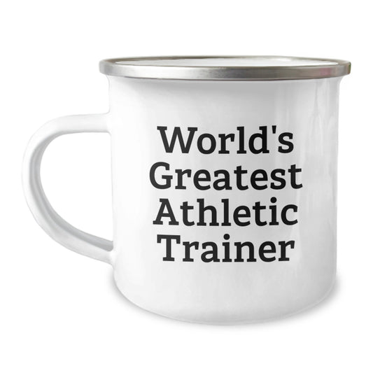 Funny World's Greatest Athletic Trainer Gifts for Men, Unique Camping Mug, Perfect for Christmas, Gifts from Friends - Image 1