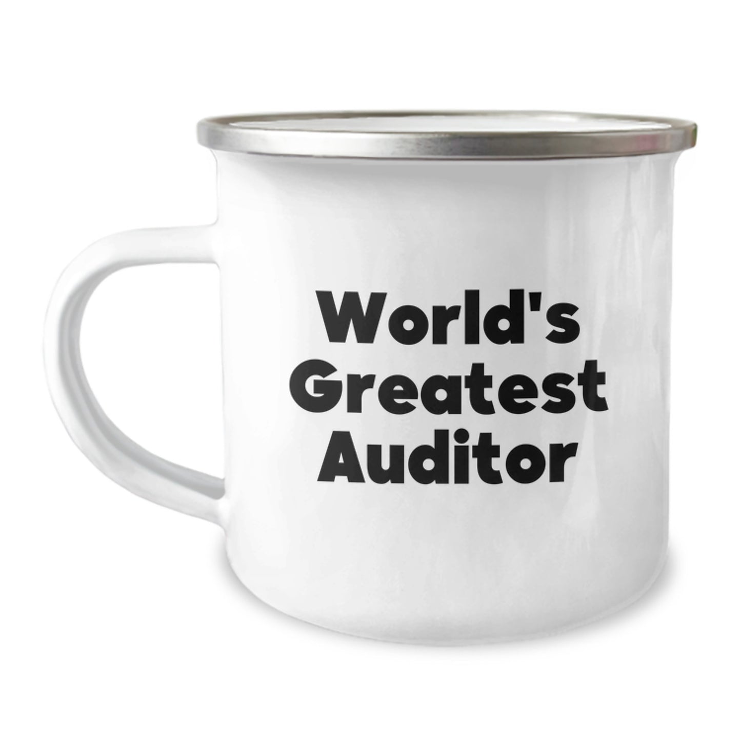 Funny World's Greatest Auditor Gifts for Men Camping Mug - Valentine's Unique Gifts from Friends for Auditor - Image 1
