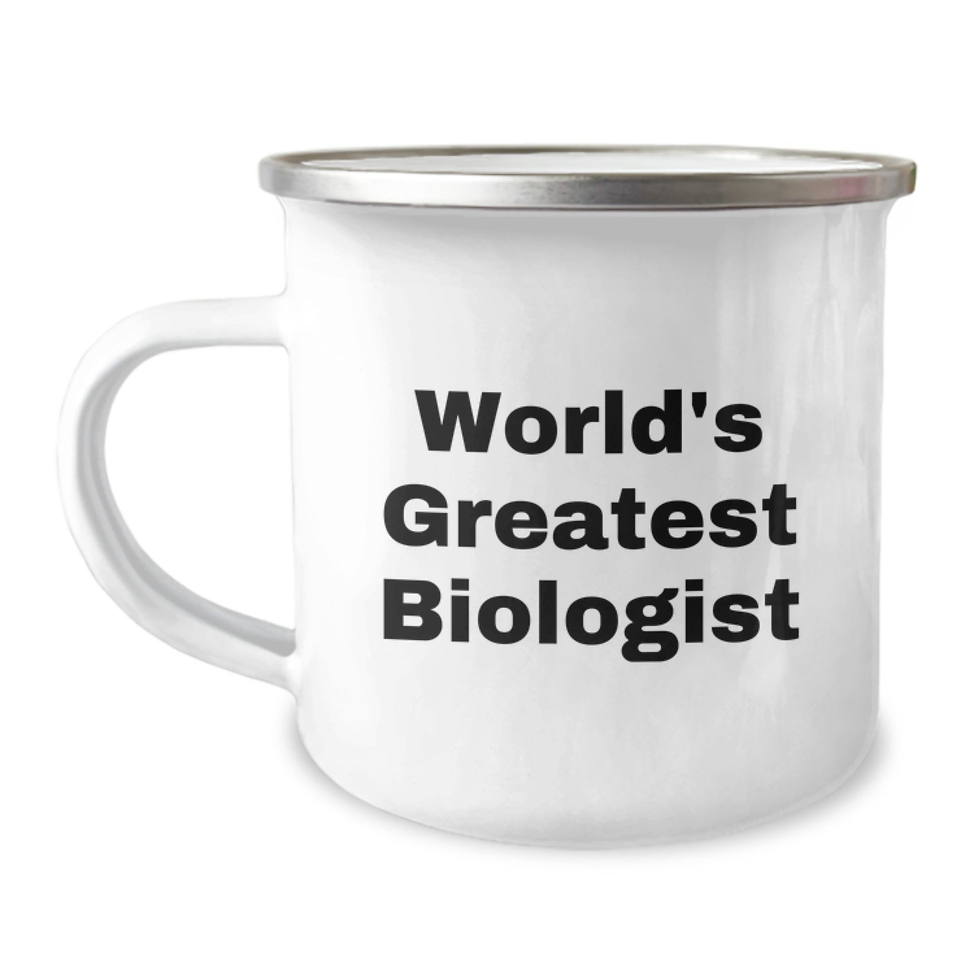Biologist Gifts for Him - 'World's Greatest Biologist' Funny Camping Mug, 12 oz Stainless Steel with Enamel Finish, Gifts from Dad to Father's Day Unique Gifts for Men - Image 1