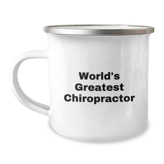 Funny Chiropractor Gifts from Dad for World's Greatest Chiropractor Camping Mug - Unique Father's Day Unique Gifts for Men, Chiropractor - Image 1