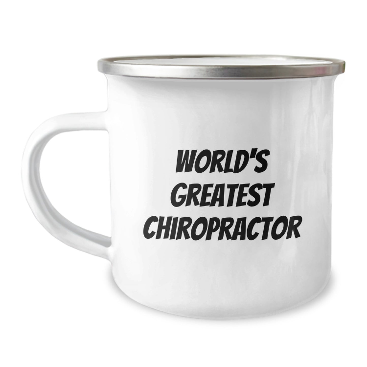 Funny Chiropractor Gifts from Men, Unique Father's Day Unique Gifts for Chiropractors, World's Greatest Chiropractor Camping Mug - Image 1