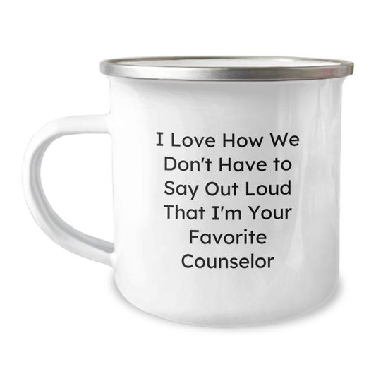 Funny Counselor Gifts from Friends for Christmas Unique Camping Mug - Image 1