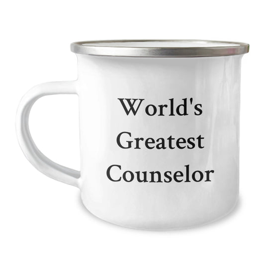 Funny Inspirational Gifts from Men to Counselor for Graduation Unique Camping Mug - Image 1