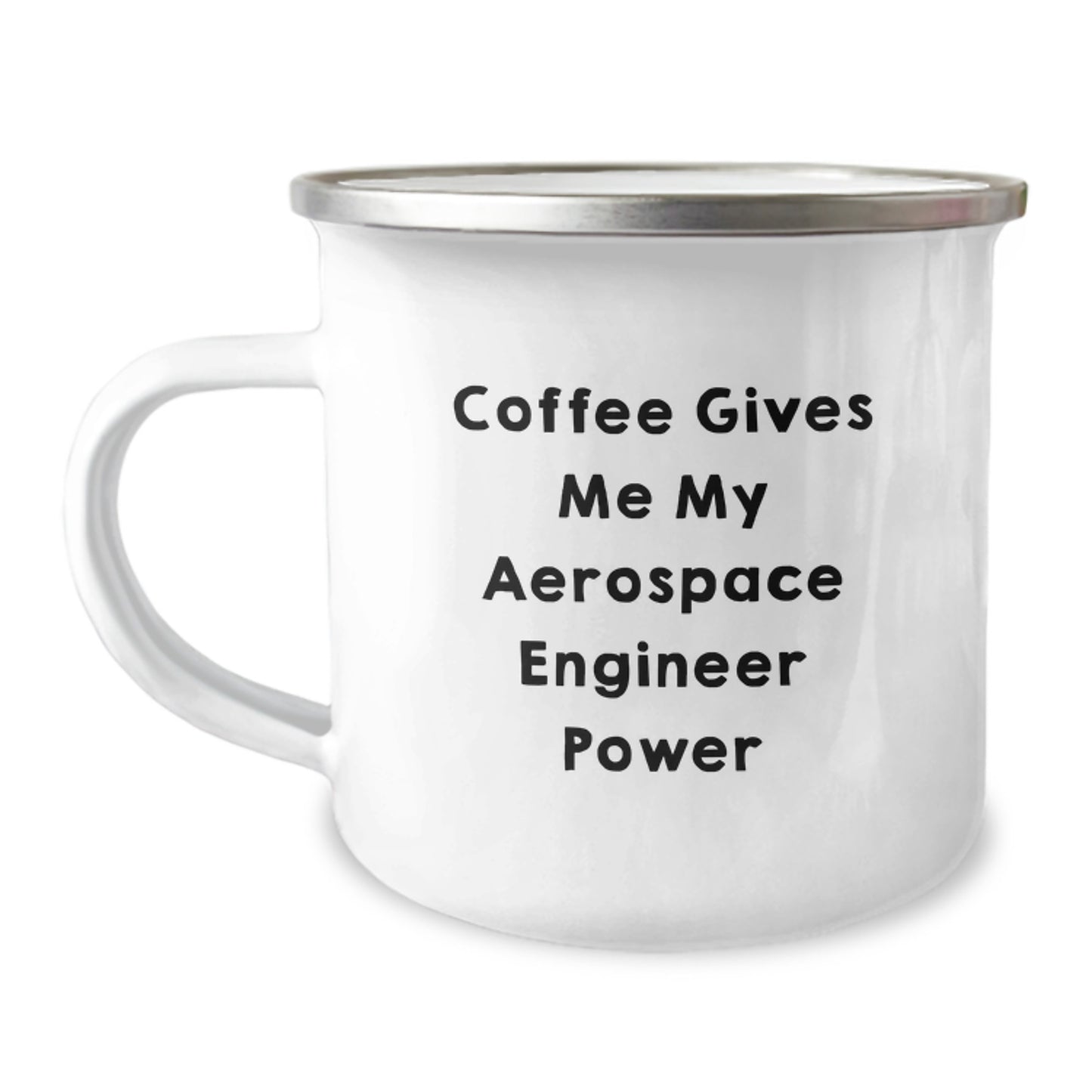 Funny Aerospace Engineer Gifts for Men from Friends - Coffee Gives Me Power Camping Mug, Graduation Unique Gifts for Aerospace Engineer, Funny Coffee Mugs for Aerospace Engineer - Image 1