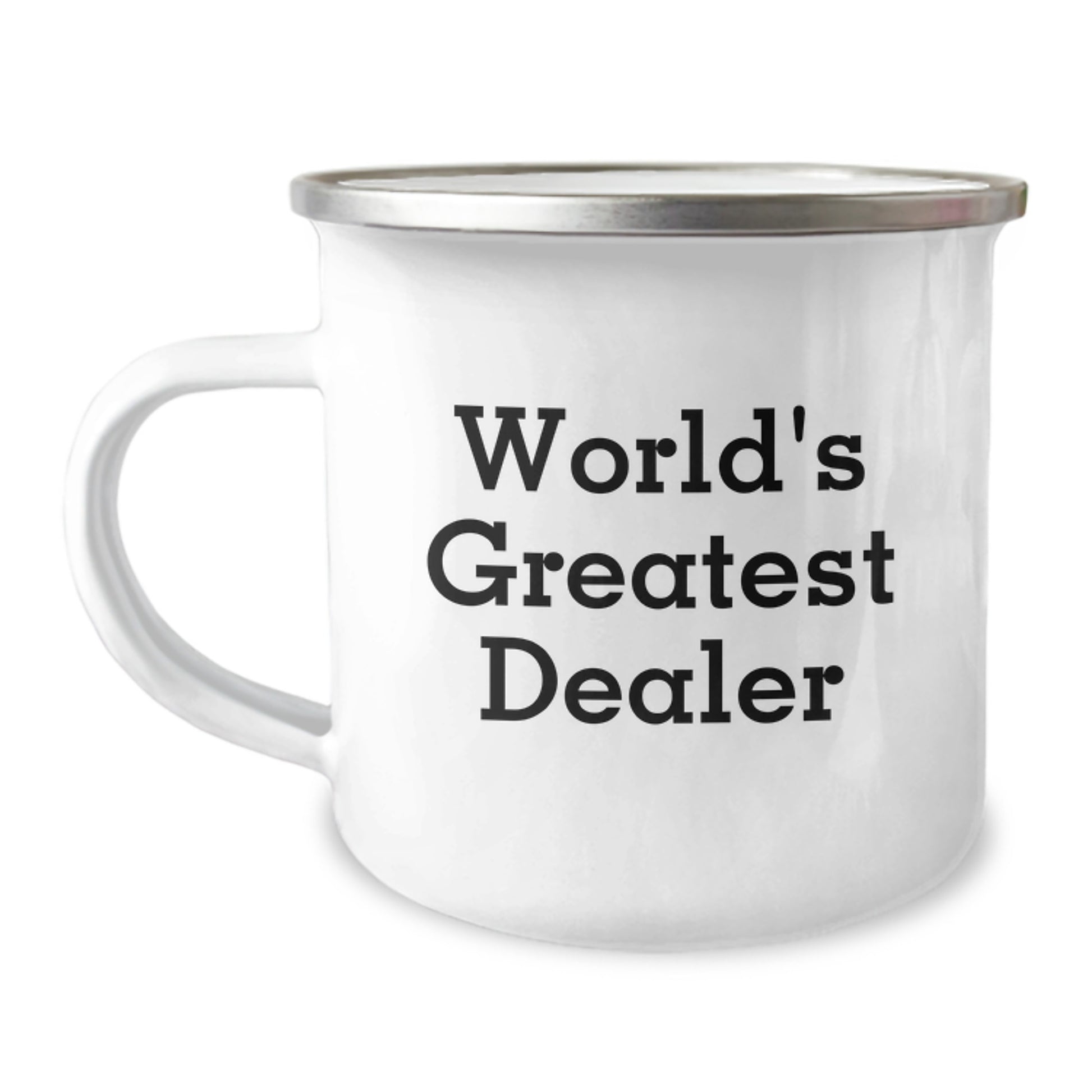 World's Greatest Dealer Gift, Funny Camping Mug for Men, Unique Father's Day Unique Gifts from Friends, Funny Dealer Mug - Image 1