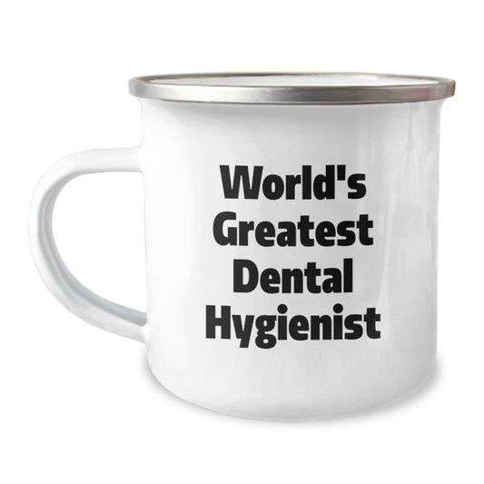 Funny Dental Hygienist Camping Mug Gifts from Family for World's Greatest Dad on Father's Day Unique Unique - Image 1