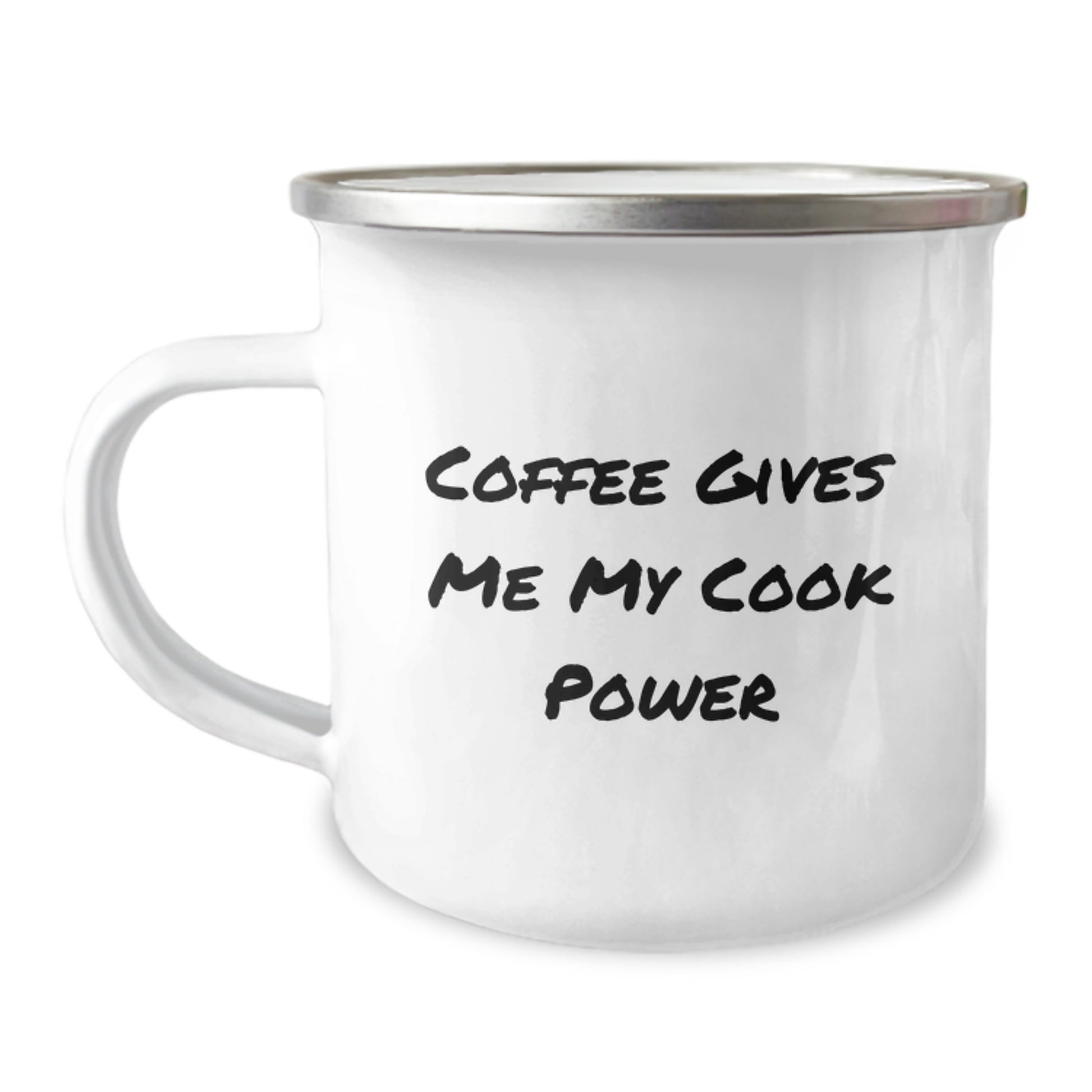 Funny Cook Gifts for Camping Enthusiasts, Men, Women, or Friends - Coffee Gives Me My Cook Power - Camping Mug for Graduation Unique Gifts from Family - Image 1