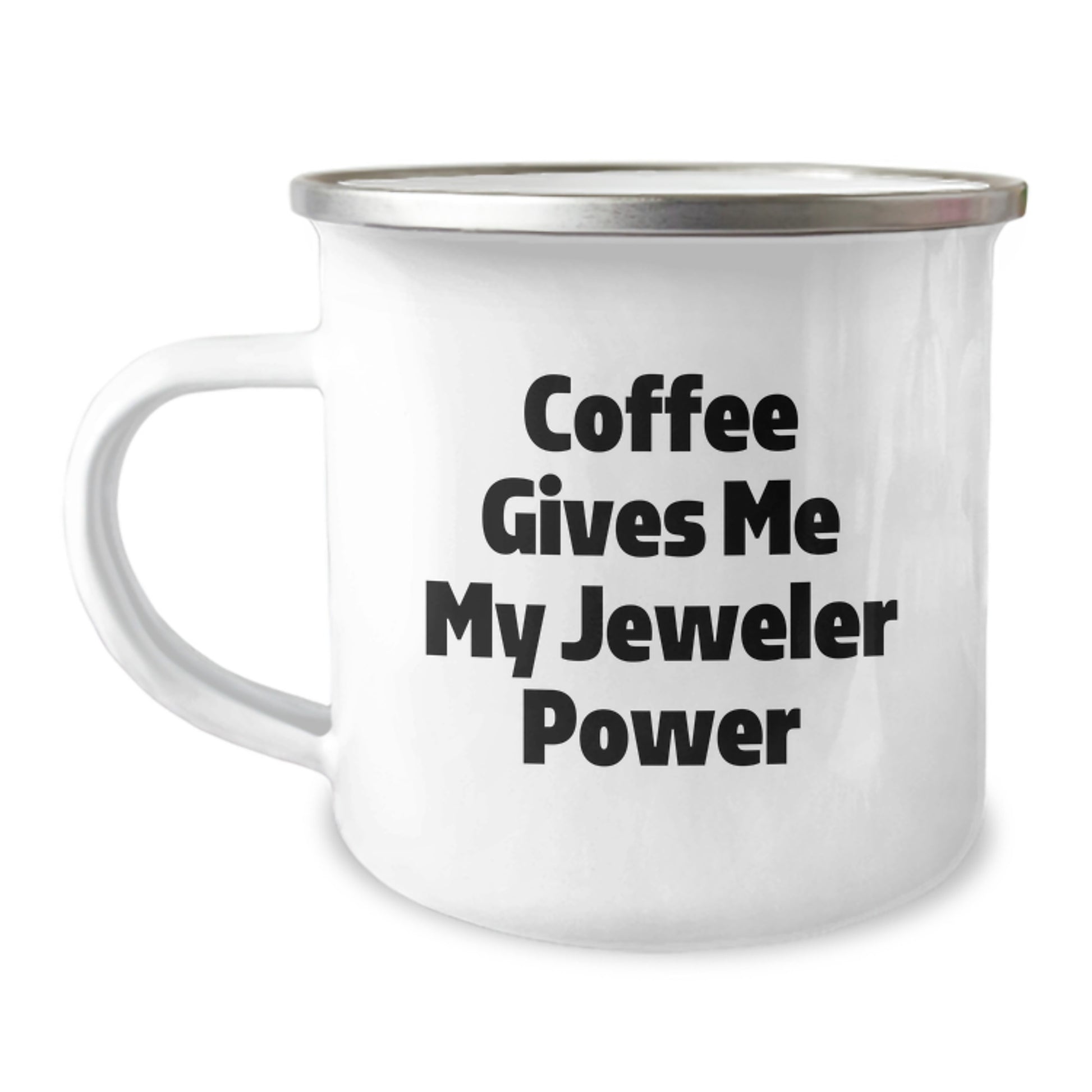 Funny Jeweler Gifts from Men, Women, Friends, or Coworkers - Christmas Unique Jeweler Mugs, Coffee Gives 'My Jeweler Power' - Camping Mug - Image 1