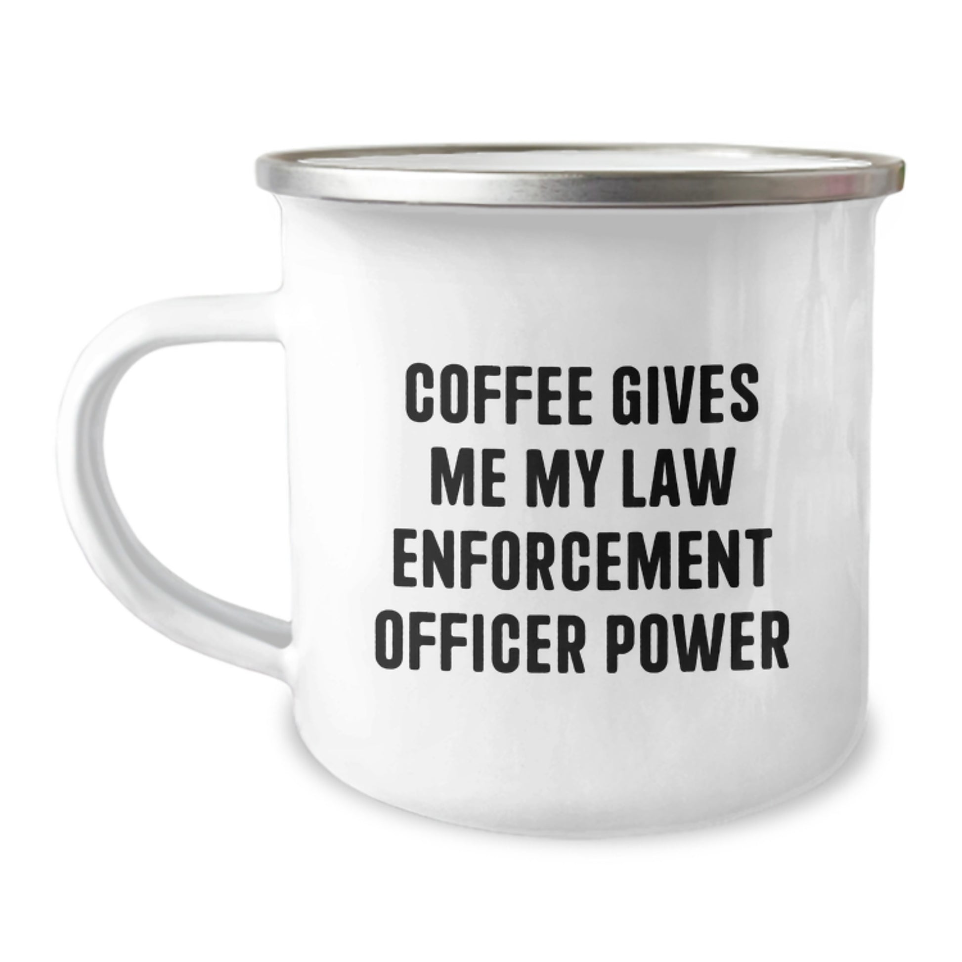 Funny Law Enforcement Officer Camping Mugs Gifts for Men from Friends, Christmas Unique Gifts for Law Enforcement Officers, Funny Quote Law Enforcement Officer Coffee Lover Mug - Image 1