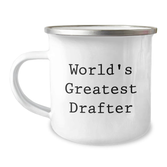 Funny Drafter Gifts from Friends and Family - World's Greatest Drafter Camping Mug for Men, Women, and Drafter Enthusiasts - Christmas Unique Gifts - Image 1