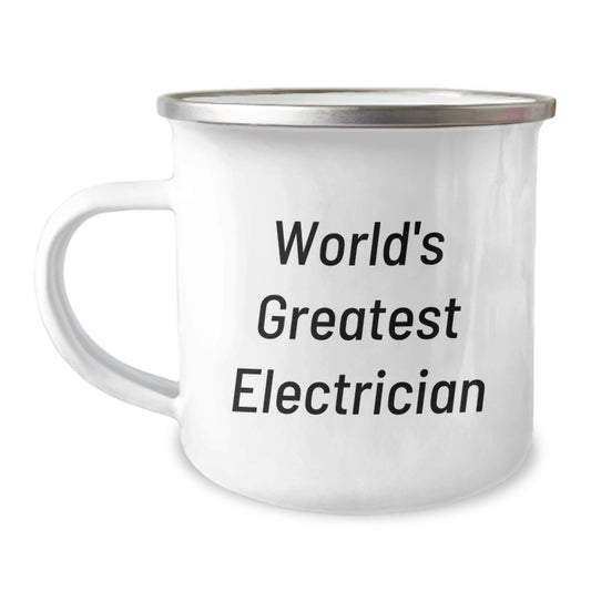 Funny Gift for Electrician Men Valentine's Unique Mugs Gifts from Family - World's Greatest Electrician - Image 1