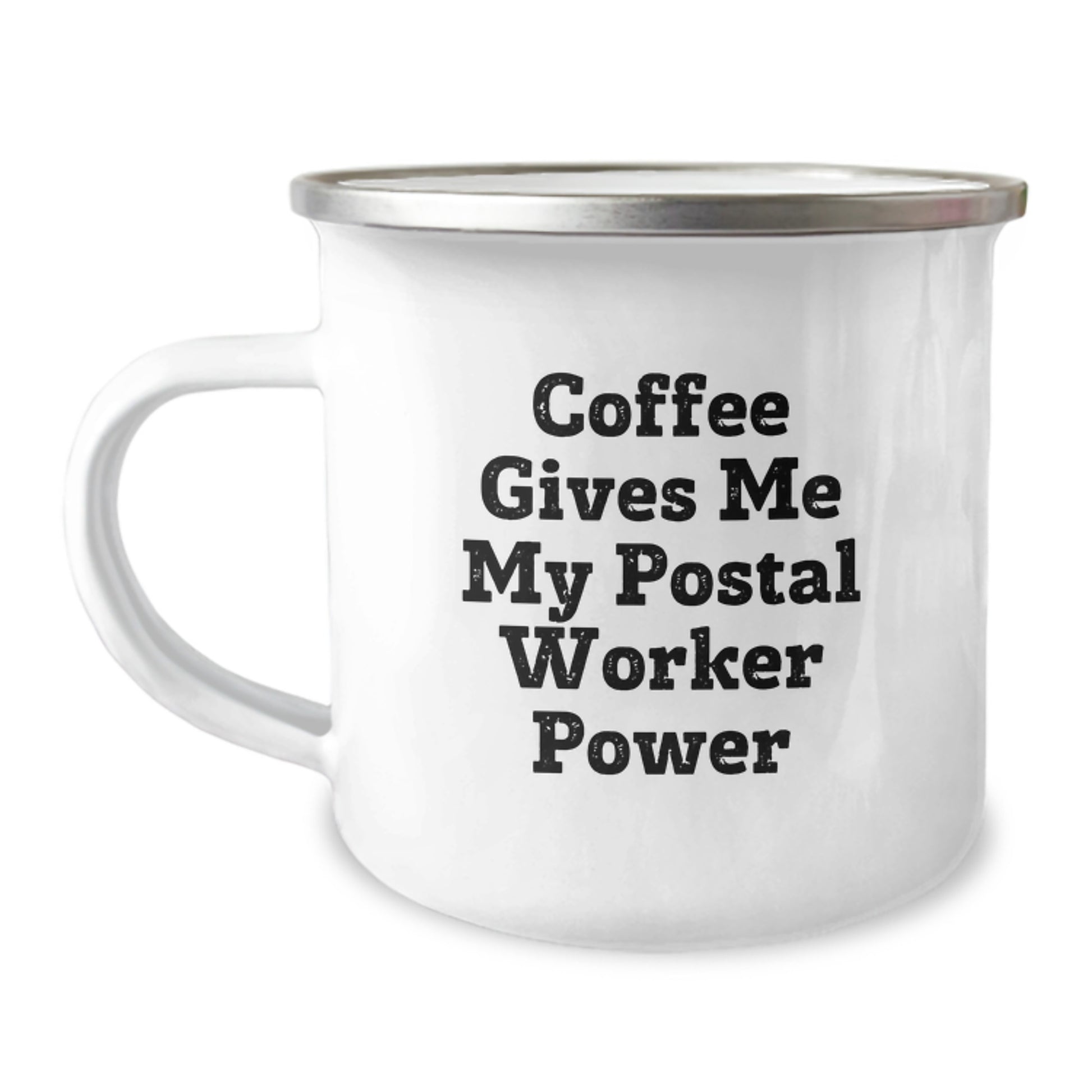 Gifts for Postal Workers, Funny Camping Mug for Men, Unique Birthday Unique Gifts from Friends, Coffee Gives Me My Power Mug - Image 1