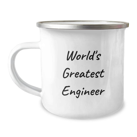 Funny Engineer Gifts from Men to World's Greatest Engineer Camping Mug for Christmas Unique Gifts - Image 1