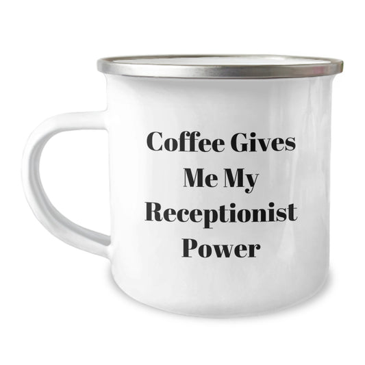 Funny Coffee Lovers Gifts from Men to Receptionist Friends on Valentine's Unique Camping Mugs - Image 1