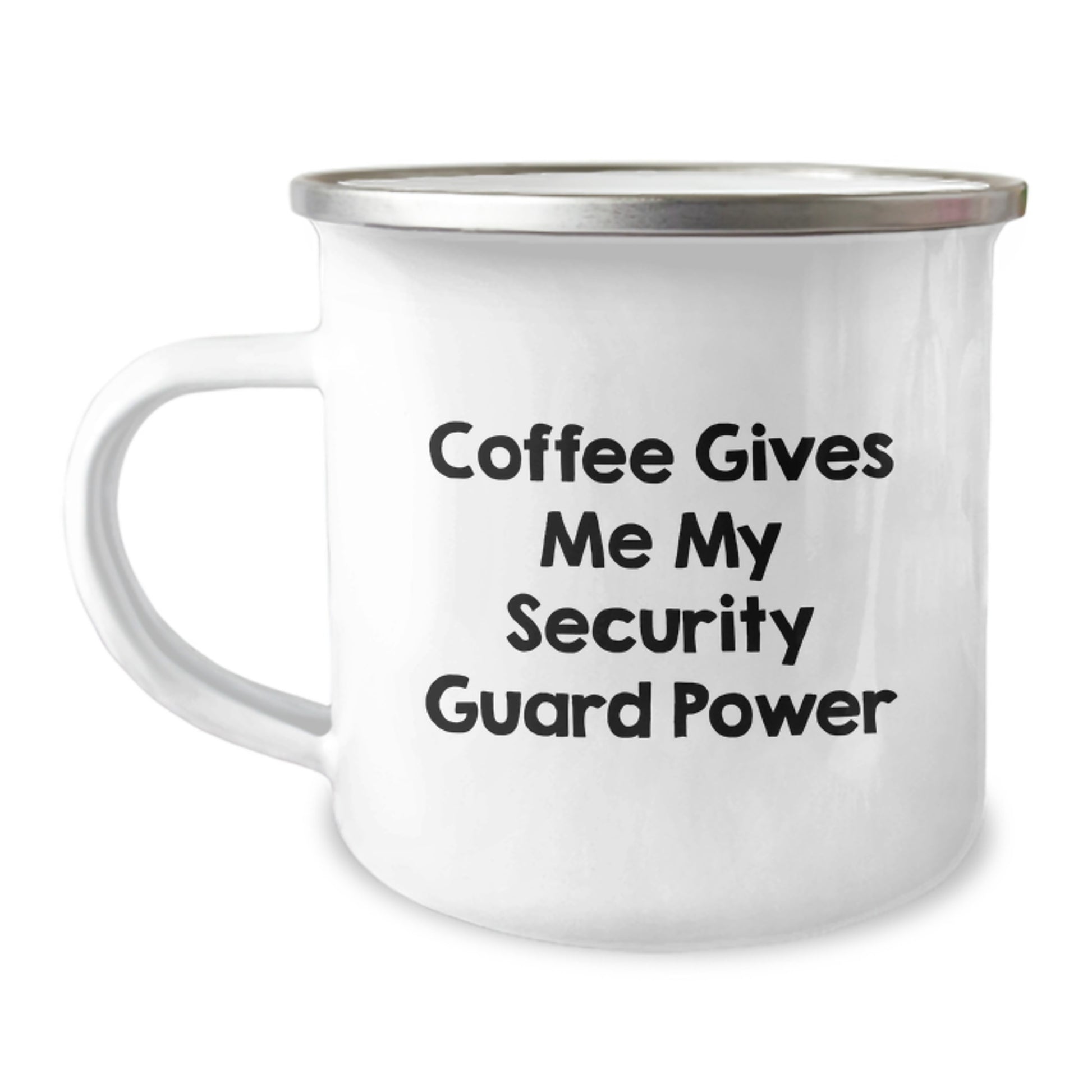 Funny Coffee Lovers Gifts for Security Guard Friends Stainless Steel Camping Mug - Image 1